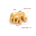 Colgante de elefante en acero inoxidable dorado 18k para joyería vintage - 20*22mm / Dorado