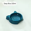 Dunkelblaue Tierfutterschüssel in Katzenkopfform mit 220ml Fassungsvermögen und Gesicht - 220ml / Dunkelblau