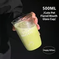 500ml Tasse Unique Chat Lettre Blanche