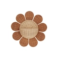Handwoven sunflower-shaped rattan wall basket for boho home storage and decor - Imitation Rattan Sunflower Diameter 40CM