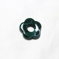 Dark green acrylic flower pendant with white marble texture for DIY jewelry making - Plum Green Marble