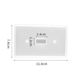 Translucent rectangular resin mold for switch panels with 11.8cm x 7.4cm dimensions - Type 5 Switch Plate