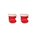 Christmas stocking earrings in red and gold finish for festive holiday accessories - Christmas Sock 3