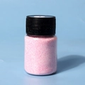 Sparkling pink suspension fine glitter powder in a glass jar for DIY crystal resin art - Starry Light Pink