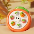 Gioco a tema carota con un simpatico coniglio bianco e personaggi colorati - Stile Carota / Arancione