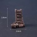 Miniatura de escalera de resina marrón oscuro, adorno decorativo de 2,8cm x 2,6cm - No. 3 Escalera de Terror