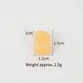 Mini cubo de fruta artificial para manualidades, mide 1,2x1x1,5 cm, peso de 2,5 g - Trocito de melón Hami pequeño-1.5cm