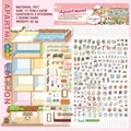 Set pegatinas 3D miniatura de apartamento con 2 hojas PET y tarjeta de escena DIY - Apartamento (Mundo Divertido)