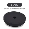 Matte black leak-proof straw lid for 830ml stainless steel boba tea tumblers - Fits 830ML Cups / Ink Black