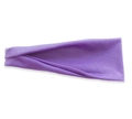 Bandeau de yoga en coton violet élastique pour la course et le fitness, serre-tête uni - Violet Moyen