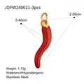 Accessori per Pendente Peperoncino Rosso-3 pezzi