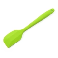 Green silicone baking spatula with hanging hole for kitchen mixing and cooking - Spatula / Green