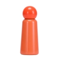 Gourde isotherme minimaliste orange 350ml en acier inoxydable avec bouchon sphérique - Orange & Rouge