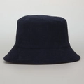 Textura detallada de la tela de pana azul marino en un sombrero de pescador de calidad - M (56-58cm) / Negro