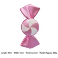 Pink and white candy cane plush cushion for Christmas decor, 40cm size specifications - 40CM Windmill Pink White Candy (Single)