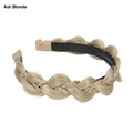 Ash Blonde braided wig headband with non-slip design and braided texture - Ash Blonde