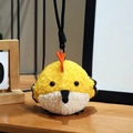Cute yellow bird plush keychain with soft granular fleece and slow rebound texture - Colorful Bird