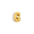 Pendentif lettre G creux en acier inoxydable plaqué or 18 carats au fini poli - Lettre G / Or
