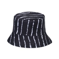 Cappello da sole per bambini nero con strisce bianche e design a secchiello - Strisce Verticali Bianche e Nere (12)