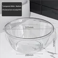 Medium clear white PET washbasin with antimicrobial thickened material and non-slip wide rim - Medium PET Washbasin / Clear White