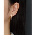 Elegante gouden slangenoorbellen van s925 zilver met micro-ingelegde zirkoon voor dames - 925 zilver / Goudgeel