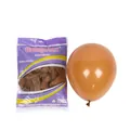 Matte cocoa brown 10-inch 2.2g latex balloon in retail packaging for party decor - Cocoa
