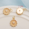 14K Gold Round Plate