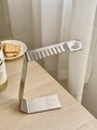 L-förmiger silberner Edelstahlständer für Apple Watch Ladestation im Macaron-Stil - Edelstahl Silber