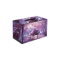 DIY diamond painting tissue box cover with purple forest and piano landscape design - Forest Piano