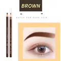 Zweiteiliges Set langanhaltender Peel-Off Augenbrauenstifte in Naturbraun für Anfänger - Nr. 9 Dunkelbraun