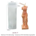Molde de silicona para velas de diosa Venus DIY y esculturas artísticas de torso - Diosa Venus Sin Cabeza RX-77