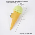 Realistischer PU-Eiscreme-Kühlschrankmagnet in Hellgrün mit Waffelstruktur-Design - Eiscreme (Ohne Marmelade) / Grün
