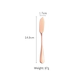 Rose gold stainless steel butter knife and jam spreader, 14.8cm length, 17g weight - Rose Gold
