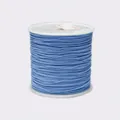 0.8mm light blue braided jade thread cord on white plastic spool for jewelry making - Color 365 Royal Blue