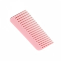 Pink vented detangling hair brush with wide teeth for voluminous hairstyling - Pink Flat Comb
