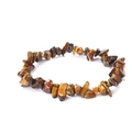 Makroaufnahme polierter Tigerauge-Natursteine mit goldbraunem Seidenglanz-Effekt - Tigerauge Stein