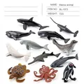 Set of 12 realistic marine animal figurines including whale and dolphin for dioramas - 12Pcs Marine Animals Set 72g