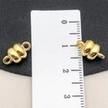 Golden magnetic lobster clasp connector for DIY jewelry necklaces and bracelets - Magnetic Clasp (19855)