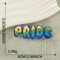 Rainbow PRIDE embroidered letter patch for DIY clothing accessories 6x2.3cm - PRIDE Rainbow