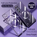 Dark purple MagSafe case for Galaxy S23 Ultra with 6.8 inch screen and lens protection - Dark Purple / Samsung S21 FE