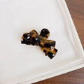 Large tortoiseshell acetate claw clip with a glossy vintage finish for women - 7.6CM / Coffee Tortoise Shell