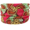 E-7 Colorful African Print Swirl