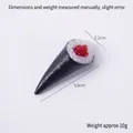 Colgante de sushi handroll con huevas de pescado para decoración japonesa y regalo - Sushi de Huevas de Pescado-Sin Hebilla