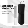 Square Head Glass File + Black Leather Case