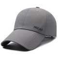 Gorra de béisbol clásica gris oscuro con bordado NALAS y tejido de secado rápido - Ajustable / Gris claro