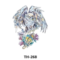 Waterproof temporary tattoo sticker with colorful owl, lantern and flower design TH-268 - Th-268 / 210*148mm