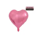 Pearly pink heart shaped 10 inch foil balloon for wedding and birthday party decoration - 10-inch Heart Pearl Pink