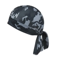 Cycling pirate cap with black and grey camo pattern in breathable quick-dry fabric - Black Gray Camouflage Style(3#)