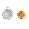 Daisy flower silicone mold for candles and soap 6.2cm diameter sunflower shape - Sunflower No Hole
