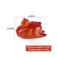 Miniature resin roasted chicken model keychain with 4.3cm length for fun food play prop - Roast Chicken - Model Style